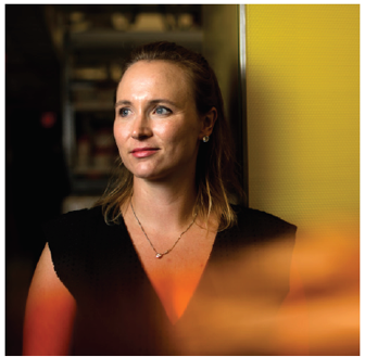 portrait of abigail koppes in her lab